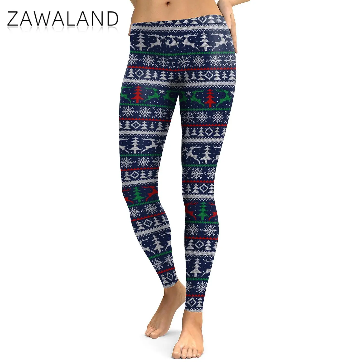 

New Christmas Women Leggings 3D Print High Waisted Trousers Strench Workout Legging Outdoor Sports Leggings New Year Gift