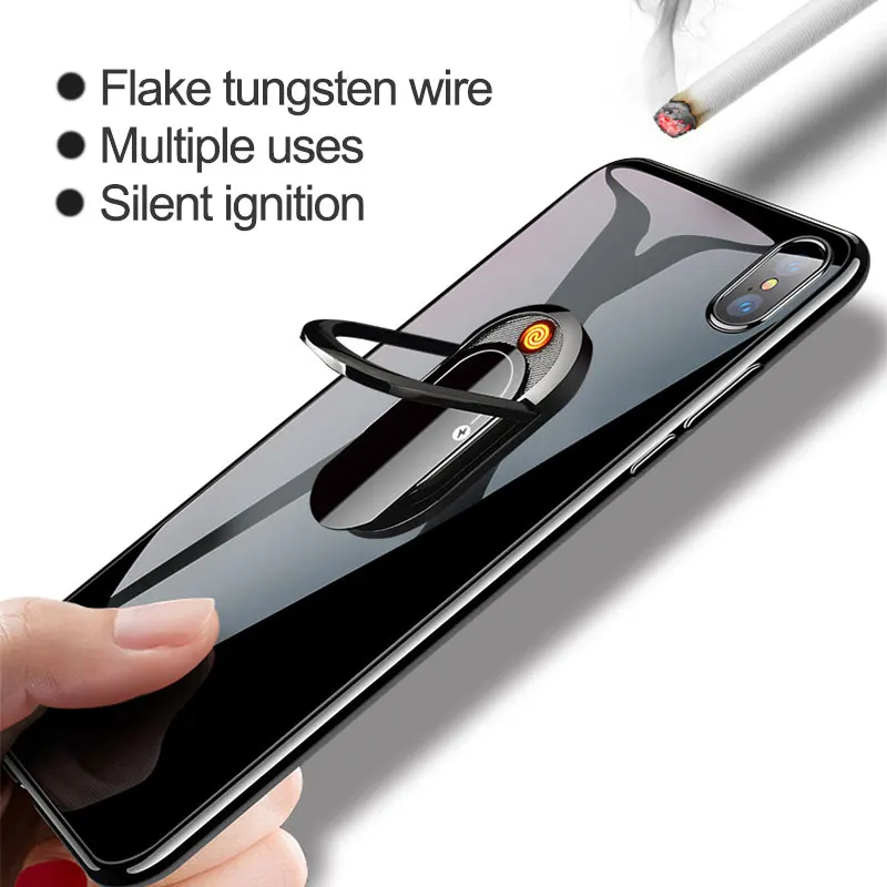 1PC Creative USB Rechargeable Cigarette Lighter Portable Mobile Phone Bracket Lighter
1PC Creative USB Rechargeable Cigarette Lighter Portable Mobile Phone Bracket Lighter