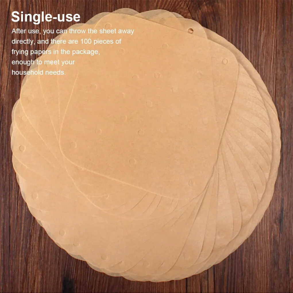 100Pcs Air Fryer Disposable Paper Liner Non-Stick Mat Steamer Round Paper Baking Mats Kitchen AirFryer Baking Accessories
100Pcs Air Fryer Disposable Paper Liner Non-Stick Mat Steamer Round Paper Baking Mats Kitchen AirFryer Baking Accessories