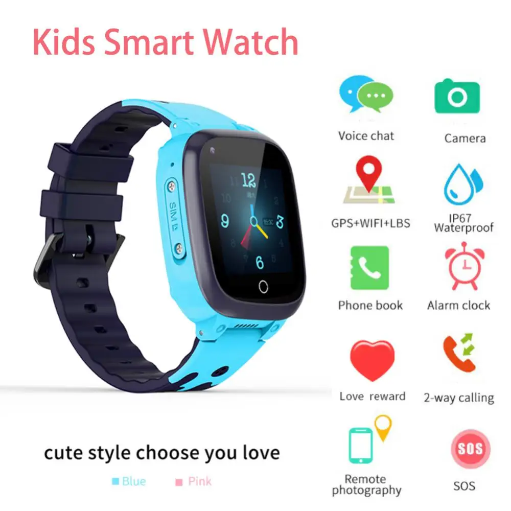 Children's Smart Watch SOS Phone Watch Smartwatch For Kids With Sim Card Photo Waterproof Tracker Call Phone For IOS Android
Children's Smart Watch SOS Phone Watch Smartwatch For Kids With Sim Card Photo Waterproof Tracker Call Phone For IOS Android