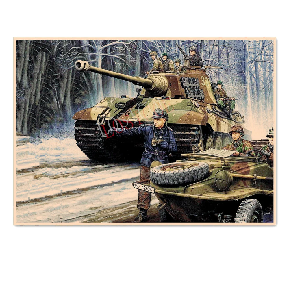 Imperial Tank Infantry WW II Panzer Poster GER Wehrmacht Military Picture Wall Hanging Vintage Kraft Paper Painting Wall Decor
Imperial Tank Infantry WW II Panzer Poster GER Wehrmacht Military Picture Wall Hanging Vintage Kraft Paper Painting Wall Decor