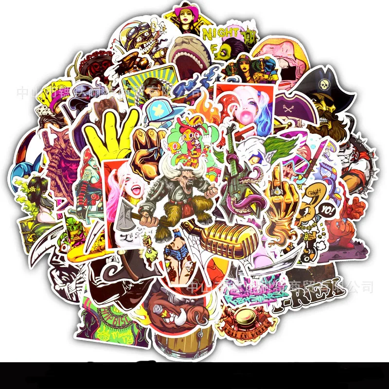 50 Non-repeating Punk Package Explosion Models Personality Car Motorcycle Trolley Case Cartoon Graffiti Stickers Wholesale
50 Non-repeating Punk Package Explosion Models Personality Car Motorcycle Trolley Case Cartoon Graffiti Stickers Wholesale
