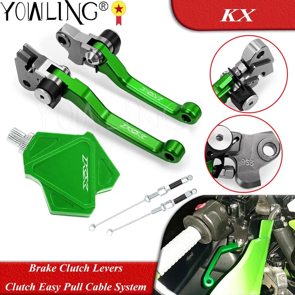 Dirt Bike Brake Clutch Levers Stunt Clutch Easy Pull Cable System Set For KAWASAKI KX 250 450 F KX250 KX250F KX450F Accessories
Dirt Bike Brake Clutch Levers Stunt Clutch Easy Pull Cable System Set For KAWASAKI KX 250 450 F KX250 KX250F KX450F Accessories