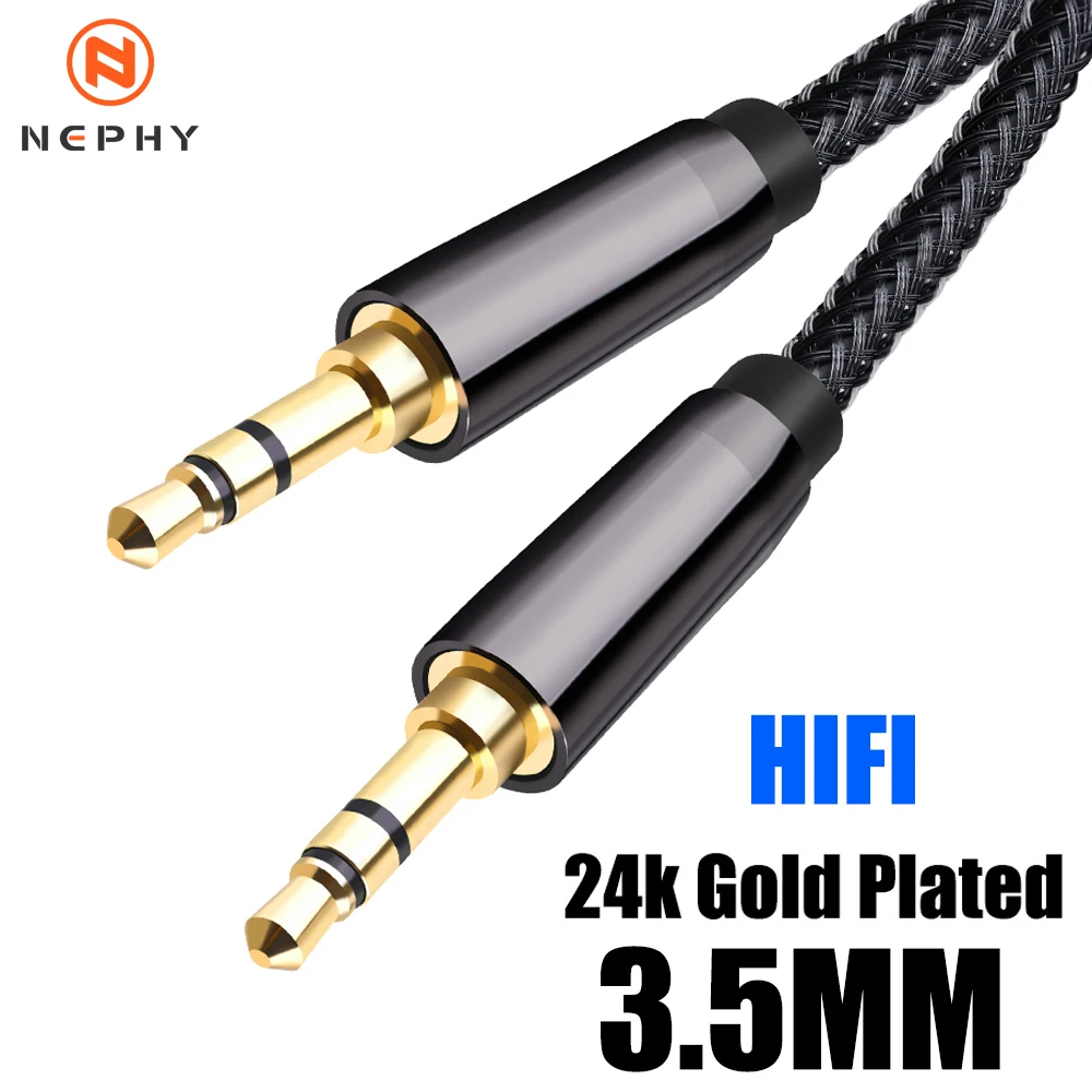 Высококачественный кабель 3 5 мм до для автомобильных наушников Hi-Fi стереозвук