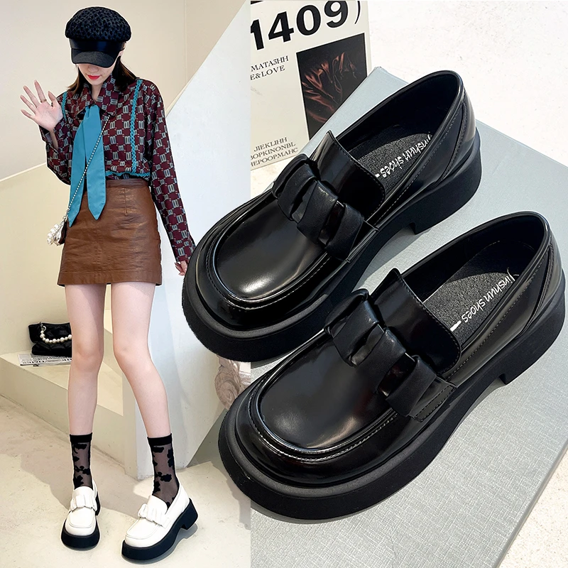 New Solid Leather Oxford Shoes for Women Pumps Female Creepers Casual Shoes Woman Slip on Low Heels Women Shoes Zapatos Mujer
New Solid Leather Oxford Shoes for Women Pumps Female Creepers Casual Shoes Woman Slip on Low Heels Women Shoes Zapatos Mujer
