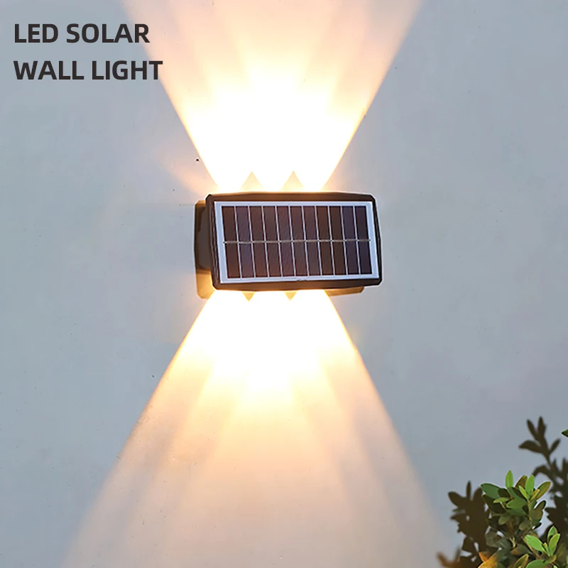 Solar Led Wall Light Outdoor Waterproof IP65 Up and Down Solar Wall Lamp Garden Lights Decoration Fence Balcony Courtyard Street
Solar Led Wall Light Outdoor Waterproof IP65 Up and Down Solar Wall Lamp Garden Lights Decoration Fence Balcony Courtyard Street