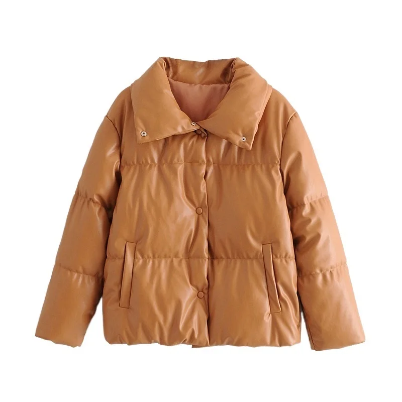 Women brown fur faux leather jacket coat oversized buttons 2021 Winter Female pu turn down collar jacket overcoat QN30
Women brown fur faux leather jacket coat oversized buttons 2021 Winter Female pu turn down collar jacket overcoat QN30