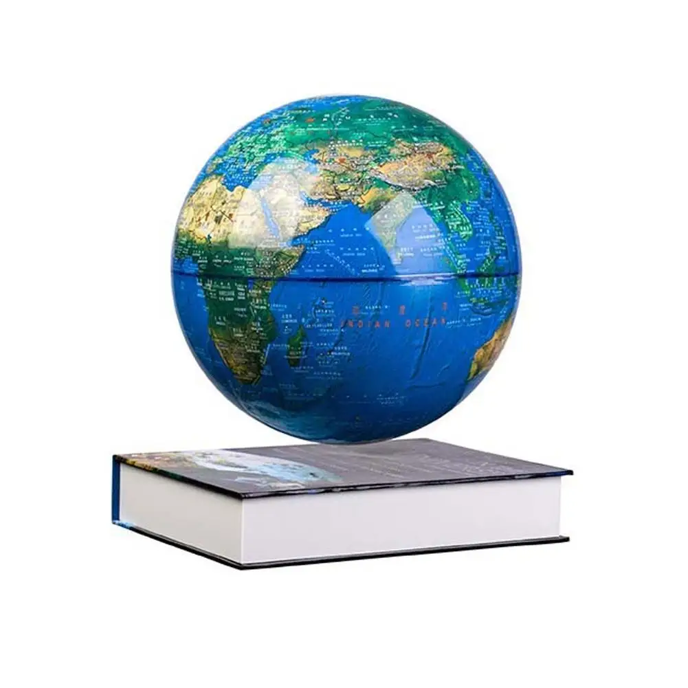 

Magnetic Levitation Globe Rotation 6 Inch Book Base Power Off Adsorption Creative Crafts Office Home Decoration