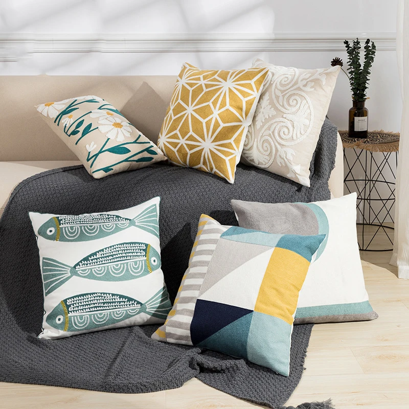 Nordic Decorative Cushion Cover Floral Geometric Embroidery Throw Pillow Covers Sofa Bed Pillowcase For Living Room Bedroom Car
Nordic Decorative Cushion Cover Floral Geometric Embroidery Throw Pillow Covers Sofa Bed Pillowcase For Living Room Bedroom Car