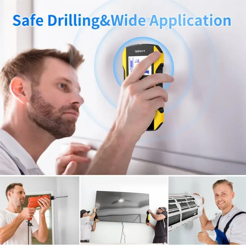 FNIRSI WD-01 Wall Detector Scanner Metal/Cable/Wood Detection Finder LCD Backlit Wall AC Wood Stud Detect Wall Scanners
FNIRSI WD-01 Wall Detector Scanner Metal/Cable/Wood Detection Finder LCD Backlit Wall AC Wood Stud Detect Wall Scanners