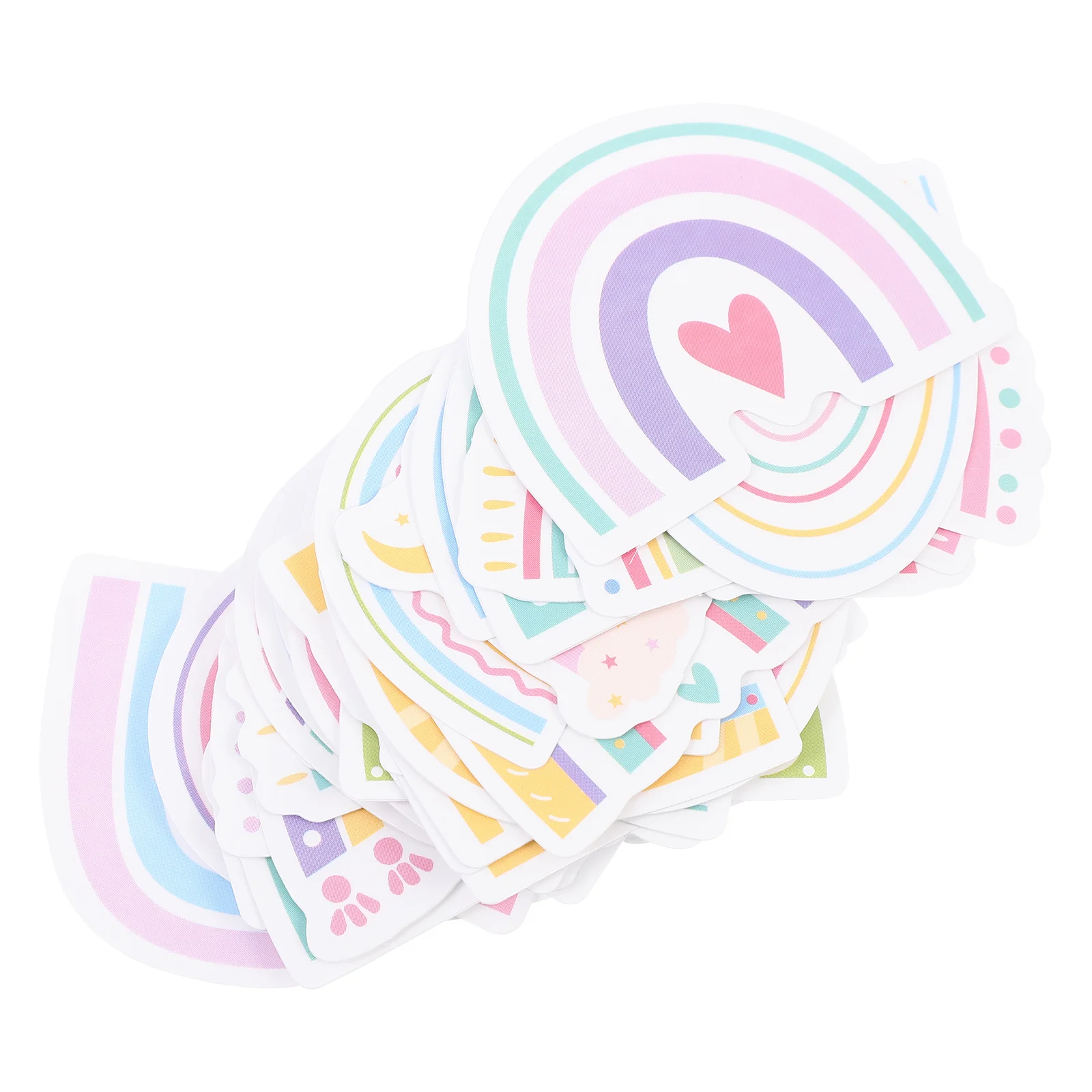 100Pcs Cartoon Rainbow Decals Suitcase Cloud Stickers Refrigerator Sticker Decors 
100Pcs Cartoon Rainbow Decals Suitcase Cloud Stickers Refrigerator Sticker Decors