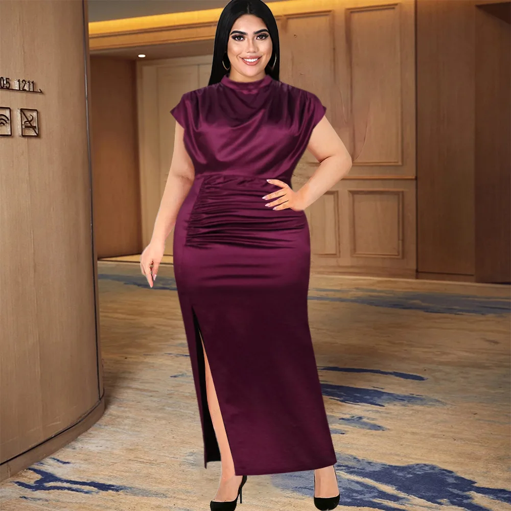 Plus Size Women Dress Round Neck Sleeveless Slim Fit High Waist Ruched Party Elegant Dress Summer Spring New Fashion 2022 Female
Plus Size Women Dress Round Neck Sleeveless Slim Fit High Waist Ruched Party Elegant Dress Summer Spring New Fashion 2022 Female