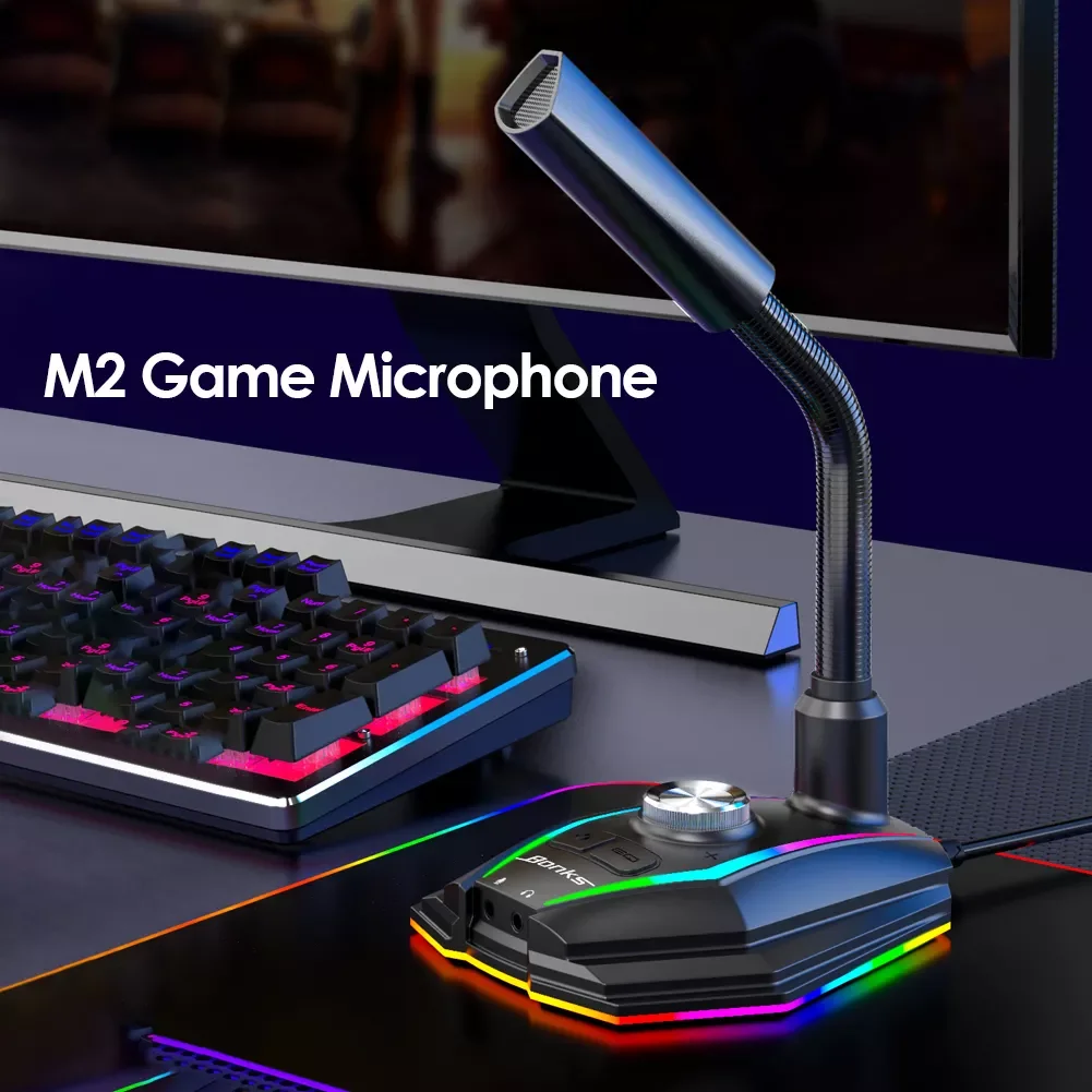 USB Sound Card RGB Microphone Computer Gaming Mic With Speaker Headset Jack Free Drive Noise Reduction 360° Rotate HD Receiver
USB Sound Card RGB Microphone Computer Gaming Mic With Speaker Headset Jack Free Drive Noise Reduction 360° Rotate HD Receiver