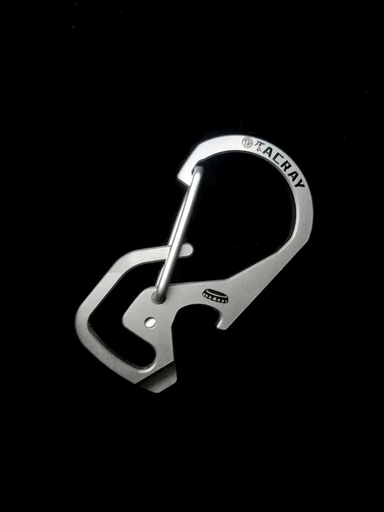 Tacray Titanium Alloy Outdoor Hiking Buckle Multi-Functional Quick Hook Travel Portable Bottle Opener EDC Tool Camping Equipment
Tacray Titanium Alloy Outdoor Hiking Buckle Multi-Functional Quick Hook Travel Portable Bottle Opener EDC Tool Camping Equipment
