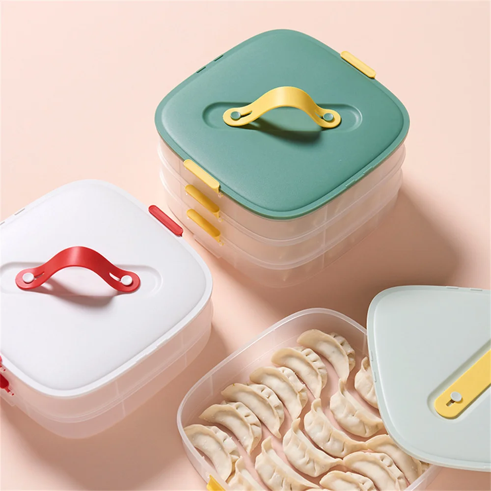 Large Capacity With Lid Frozen Dumplings Containers Cold Resistance Kitchen Storage Food Container Food Grade Save Space
Large Capacity With Lid Frozen Dumplings Containers Cold Resistance Kitchen Storage Food Container Food Grade Save Space