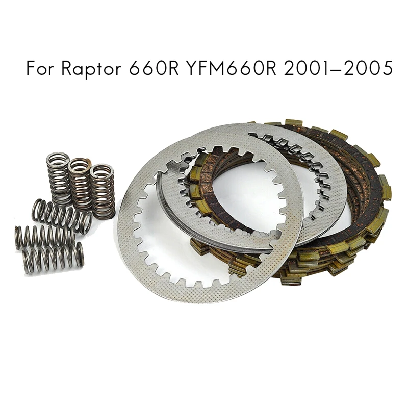Clutch Kit Clutch Friction Plates Heavy Duty Springs for Yamaha Raptor 660R YFM660R 2001-2005
Clutch Kit Clutch Friction Plates Heavy Duty Springs for Yamaha Raptor 660R YFM660R 2001-2005