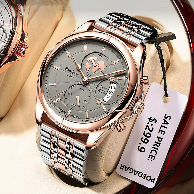 POEDAGAR Sport Chronograph Quartz Watch Stainless Steel Waterproof Date Mens Watches Top Brand Luxury Watch Relogio Masculino
POEDAGAR Sport Chronograph Quartz Watch Stainless Steel Waterproof Date Mens Watches Top Brand Luxury Watch Relogio Masculino