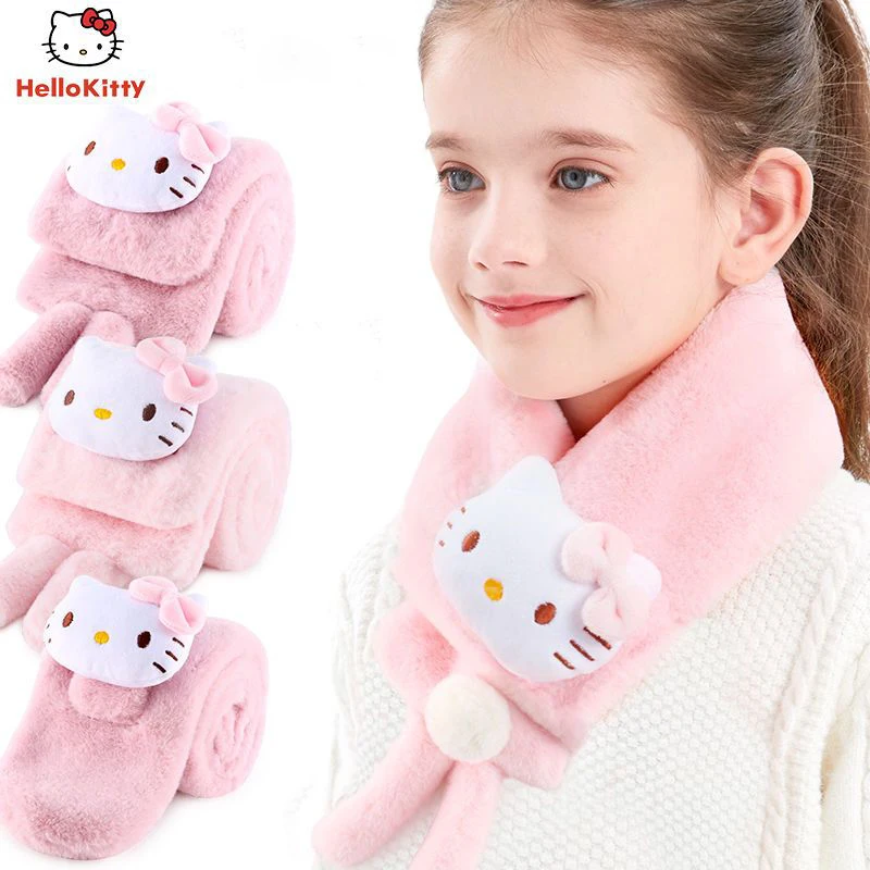 Kawaii Sanrio Hello Kitty Cartoon Anime Plush Windproof Scarf Thick Winter Warm Little Girl Soft and Thick Children's Scarf
Kawaii Sanrio Hello Kitty Cartoon Anime Plush Windproof Scarf Thick Winter Warm Little Girl Soft and Thick Children's Scarf