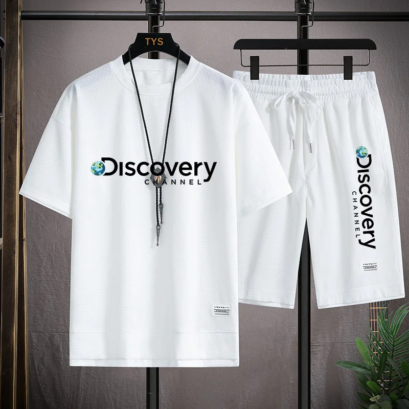 Summer Discovery Men's Two Piece Set Linen Fabric Casual T-Shirt and Shorts Set Mens Sports Suit Fashion Short Sleeve Tracksuit
Summer Discovery Men's Two Piece Set Linen Fabric Casual T-Shirt and Shorts Set Mens Sports Suit Fashion Short Sleeve Tracksuit