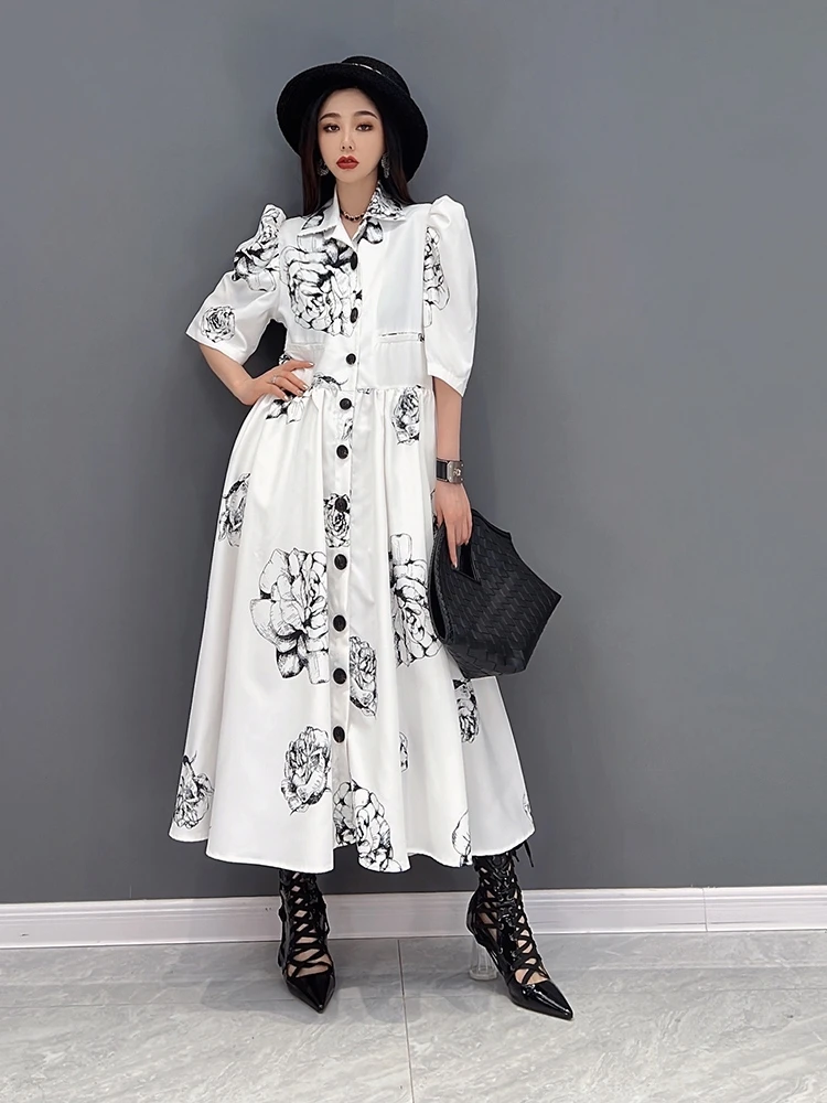 SuperAen 2022 Summer New Fashion Casual Chiffon Printing Waist Turn-down Collar A-LINE Casual Dresses for Women
SuperAen 2022 Summer New Fashion Casual Chiffon Printing Waist Turn-down Collar A-LINE Casual Dresses for Women
