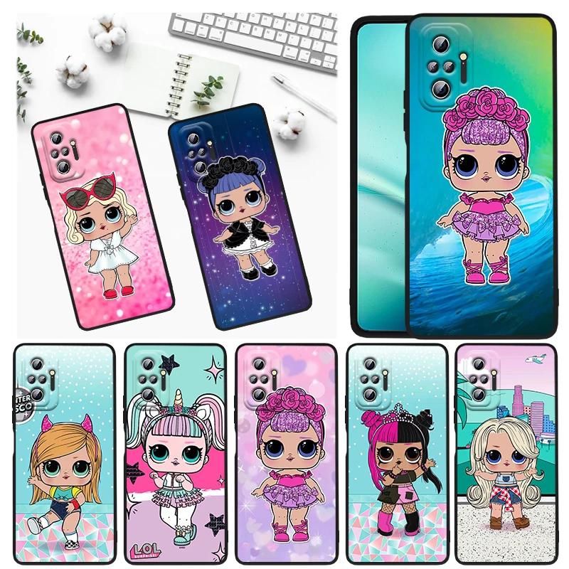Cartoon Cute Surprise Doll For Xiaomi Redmi Note 11E 11S 11 11T 10 10S 9 9T 9S 8 8T Pro 5G 7 5 Black Soft TPU Phone Case Funda
Cartoon Cute Surprise Doll For Xiaomi Redmi Note 11E 11S 11 11T 10 10S 9 9T 9S 8 8T Pro 5G 7 5 Black Soft TPU Phone Case Funda