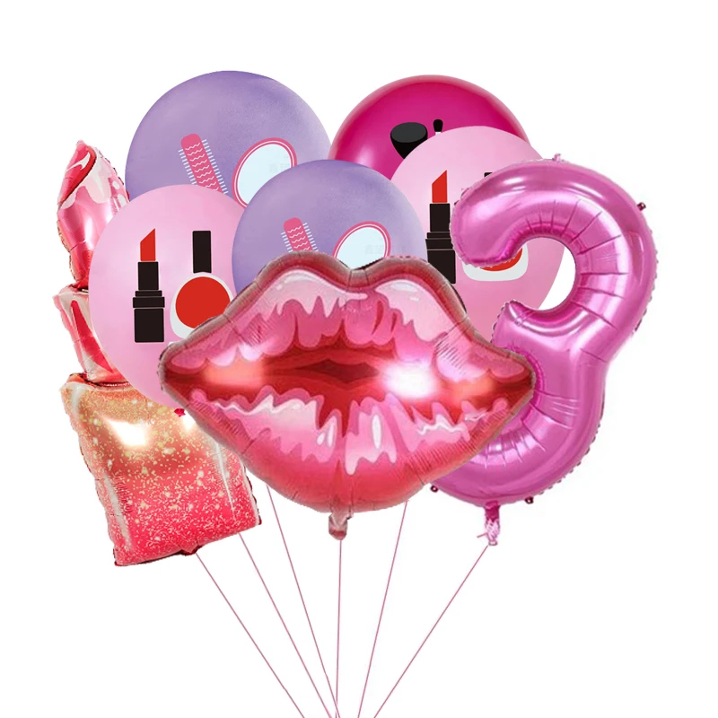 8pcs Spa Makeup Balloons Birthday Princess Girls Sexy Cosmetics Lipstick Balloon for Spa Make Up Birthday Party Decor Balloons
8pcs Spa Makeup Balloons Birthday Princess Girls Sexy Cosmetics Lipstick Balloon for Spa Make Up Birthday Party Decor Balloons