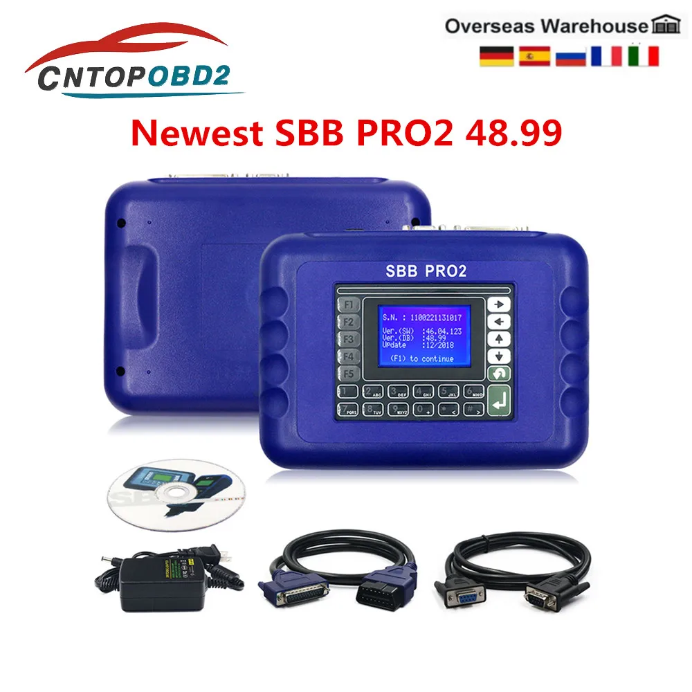 Latest V48.99 SBB Pro2 sbb Key Programmer Add Cars to 2018 SBB Pro Better then SBB 48.88 No Token Limited Programmer New key
Latest V48.99 SBB Pro2 sbb Key Programmer Add Cars to 2018 SBB Pro Better then SBB 48.88 No Token Limited Programmer New key