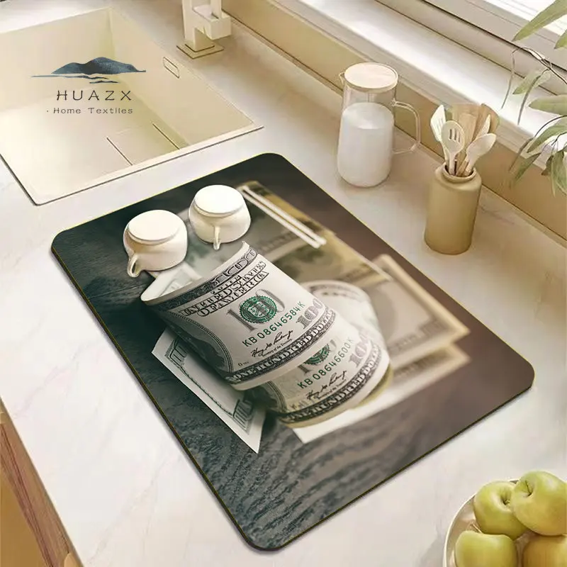 Dollar Drain Pad Dish Drying Mat for Kitchen Table Sink Bowl Plate Cup Bottle Super Absorbent Luxury Living Room Decoration
Dollar Drain Pad Dish Drying Mat for Kitchen Table Sink Bowl Plate Cup Bottle Super Absorbent Luxury Living Room Decoration