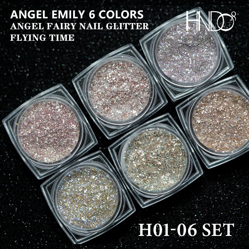 HNDO 6 Pcs/Box Angel Fairy Nail Glitter Powders Set Pigment Dust Crystal Diamond Powder DIY for Nail Art Decoration Manicure Kit
HNDO 6 Pcs/Box Angel Fairy Nail Glitter Powders Set Pigment Dust Crystal Diamond Powder DIY for Nail Art Decoration Manicure Kit