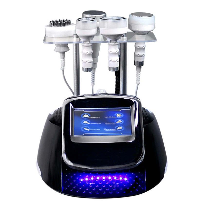 

NEW 6 in 1 Ultrasonic 80K Cavitation Radio Frequency RF Face Lifting Weight Loss Slimming Machine Vibration Vacuum Body Massager