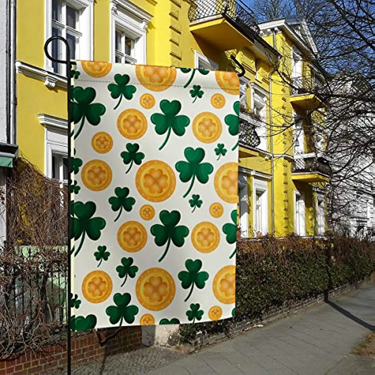 Clover Coin Filling Garden Flag 12x18 Double Sided Yard Banner Flags St. Patrick's Day Outdoor Lawn Decoration for Holiday
Clover Coin Filling Garden Flag 12x18 Double Sided Yard Banner Flags St. Patrick's Day Outdoor Lawn Decoration for Holiday