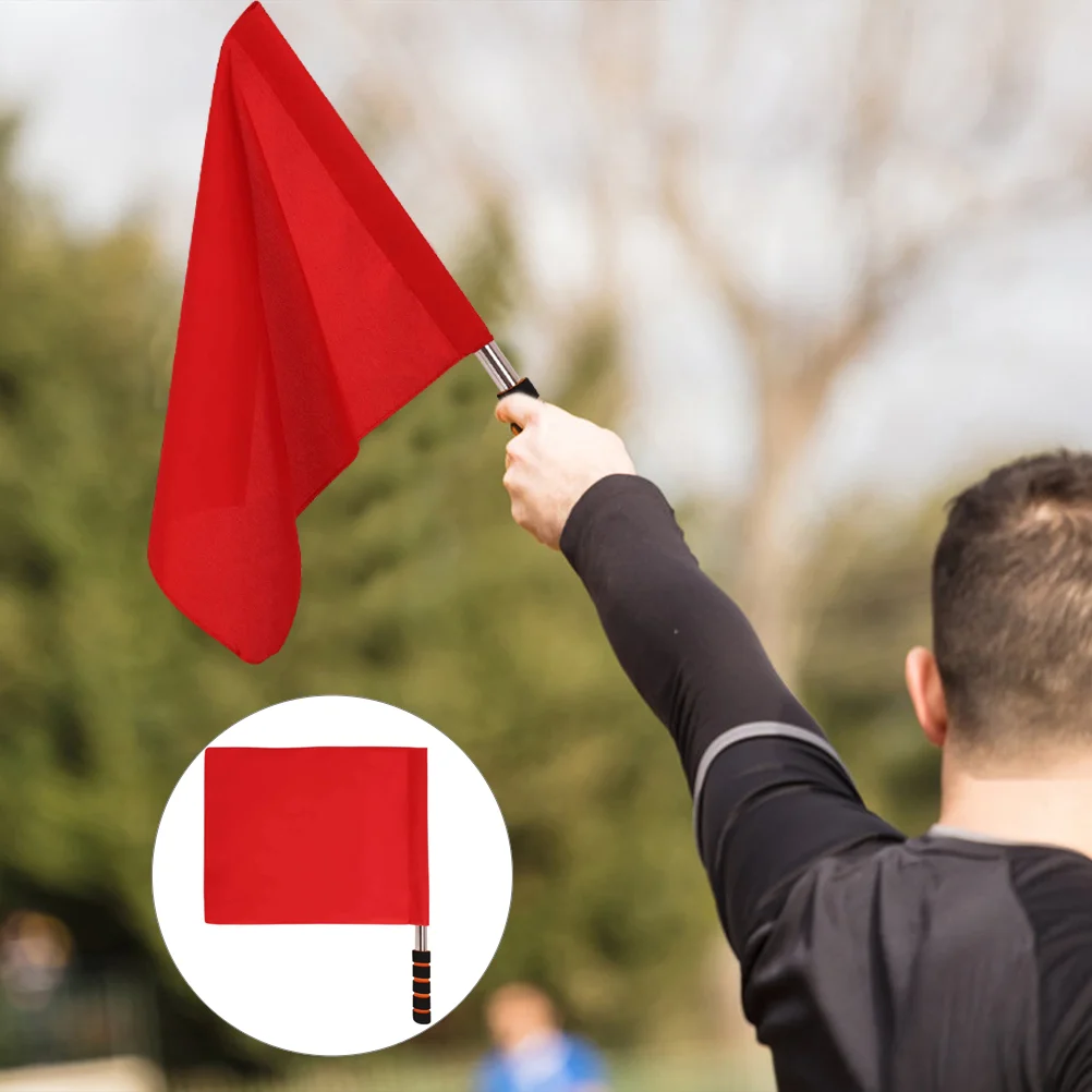 3 Pcs Soccer Linesman Flags Football Referee Flags Red Flag Warning Flag Banner Commander Flag
3 Pcs Soccer Linesman Flags Football Referee Flags Red Flag Warning Flag Banner Commander Flag