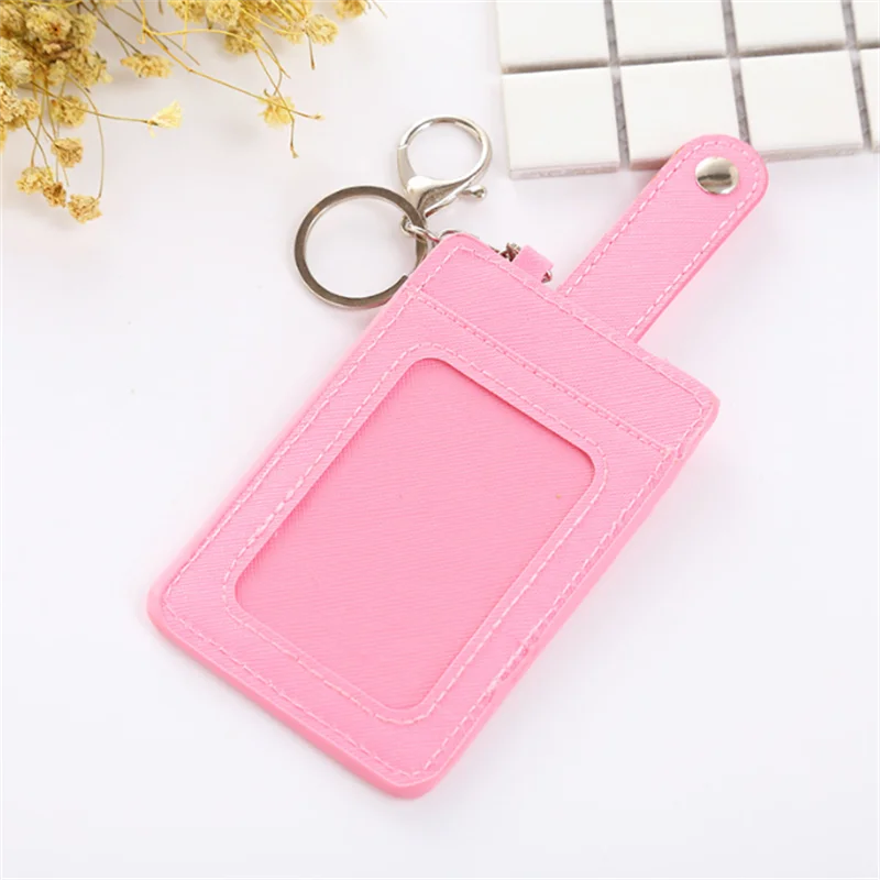 PU Leather Badge Holder Office Key Ring ID Card Holders Mini Wallet 3-Slot Credit Card Bus Card Badge Bag Travel Accessories
PU Leather Badge Holder Office Key Ring ID Card Holders Mini Wallet 3-Slot Credit Card Bus Card Badge Bag Travel Accessories