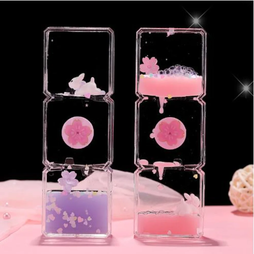 Transparent Cherry Blossom Oil Drain Tabletop Ornaments Cure Decompression Small Item Water Drops Liquid Hourglass Birthday Gift
Transparent Cherry Blossom Oil Drain Tabletop Ornaments Cure Decompression Small Item Water Drops Liquid Hourglass Birthday Gift