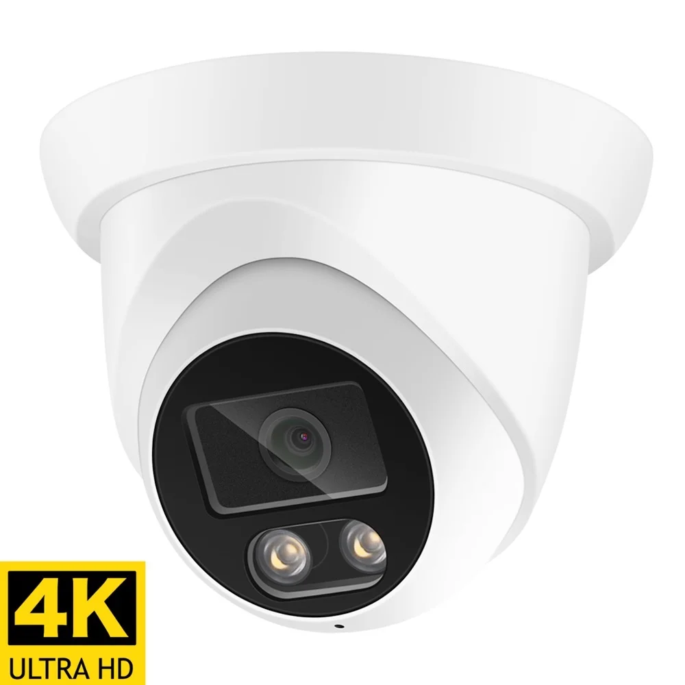 

, 4K 8 Мп IP-камера Аудио наружная POE H.265 Onvif широкоугольная 2,8 мм AI цветная камера ночного видения для домашнего видеонаблюдения