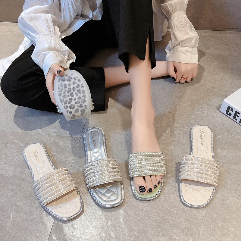 String Bead Rubber Slippers Women Luxury Shoes Slides Pantofle Low Shale Female Beach Designer 2022 Flat Sabot PU Basic Fabric
String Bead Rubber Slippers Women Luxury Shoes Slides Pantofle Low Shale Female Beach Designer 2022 Flat Sabot PU Basic Fabric