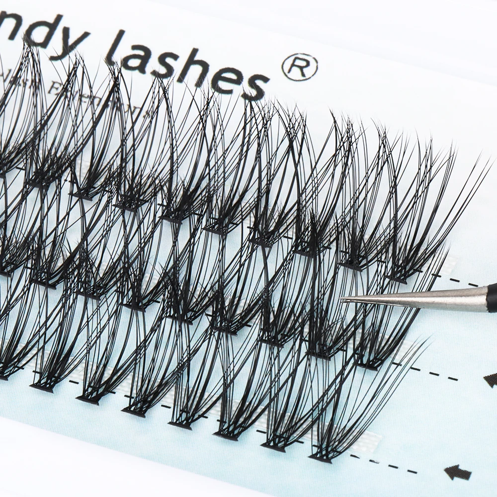 

1box/60 Bundles,10/20D/30D/40D D 0.07mm Thickness Individual Eyelash Extension eyelashes Cluster Lashes Natural Eyelashes