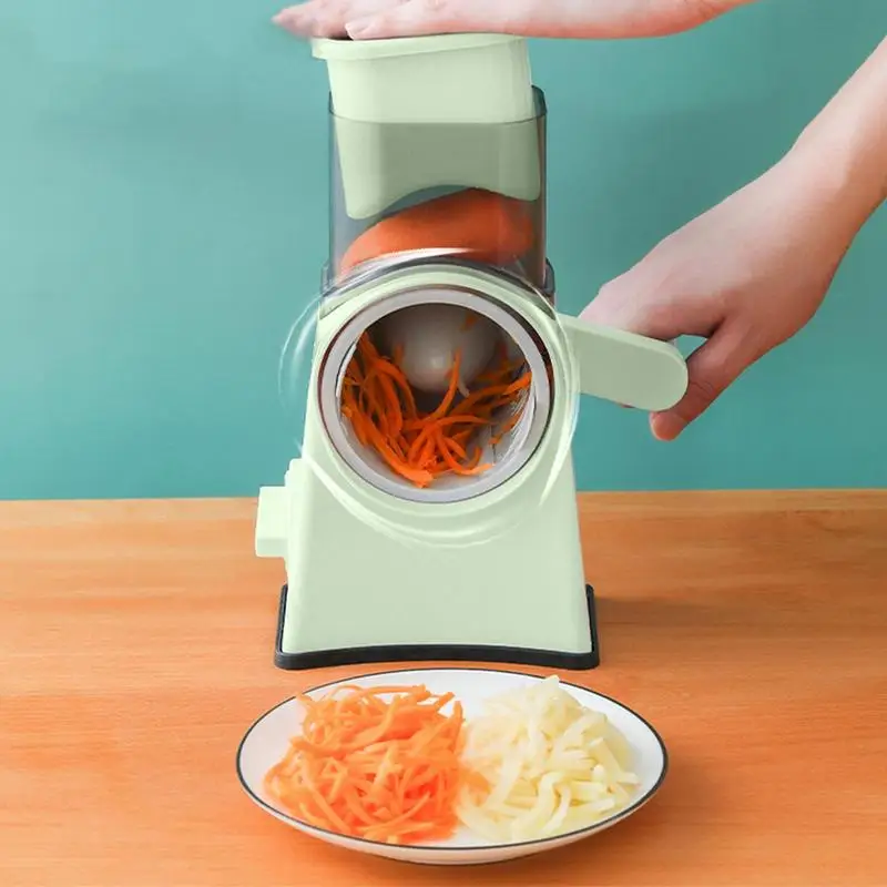 Rotary Cheese Grater 3 Blades Shredder Multifunctional Vegetable Cutter Potato Slicer Round Food Slicer Kitchen Accessories
Rotary Cheese Grater 3 Blades Shredder Multifunctional Vegetable Cutter Potato Slicer Round Food Slicer Kitchen Accessories