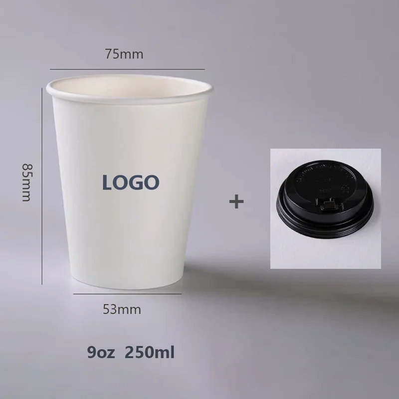 100 шт., 9 унций, 250 мл, одноразовые стаканчики на заказ с крышками - персонализированные кофейные стаканчики, экологически чистая бумажная посуда для напитков с логотипом/дизайном
100 шт., 9 унций, 250 мл, одноразовые стаканчики на заказ с крышками - персонализированные кофейные стаканчики, экологически чистая бумажная посуда для напитков с логотипом/дизайном