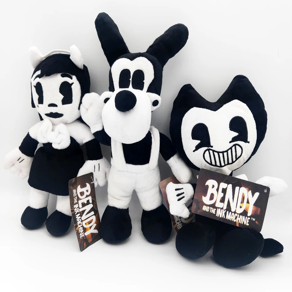 3pcs Bendy Plush Toys Bandy Game Character Colorful Soft Stuffed Animals Boris Horror Dolls for Kids Children Halloween Gift
3pcs Bendy Plush Toys Bandy Game Character Colorful Soft Stuffed Animals Boris Horror Dolls for Kids Children Halloween Gift