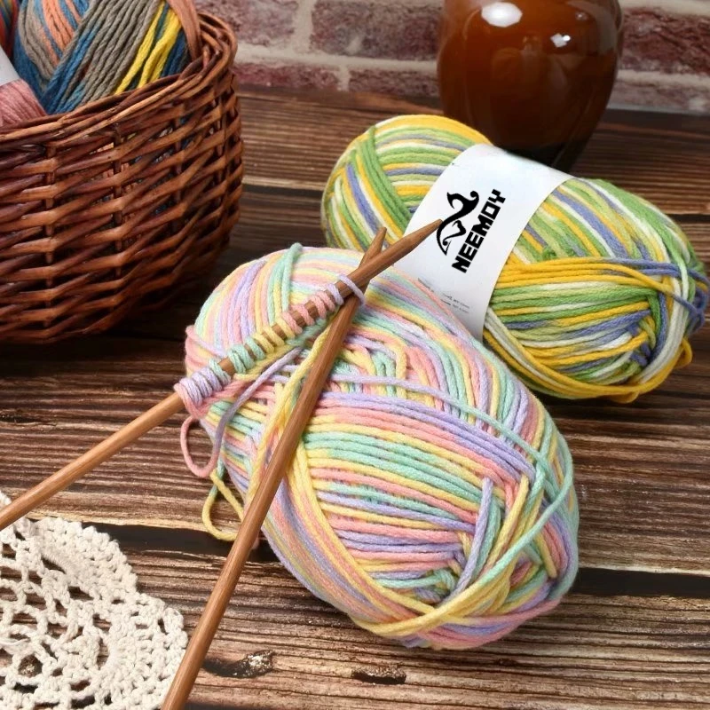 100g Crochet Yarn 6-strand Milk Cotton Yarn Ball Medium Thick Thread for Hand Knit Yarn Cotton Thread Baby Cashmere Sweater
100g Crochet Yarn 6-strand Milk Cotton Yarn Ball Medium Thick Thread for Hand Knit Yarn Cotton Thread Baby Cashmere Sweater