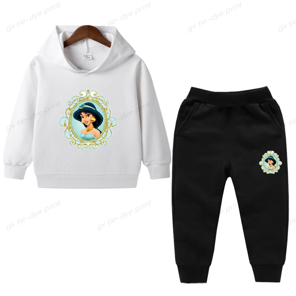 Disney Princess Jasmine Children's Track And Field Suit Girls' Dress Set Children's Hoodie And Pants Children's Sportswear
Disney Princess Jasmine Children's Track And Field Suit Girls' Dress Set Children's Hoodie And Pants Children's Sportswear