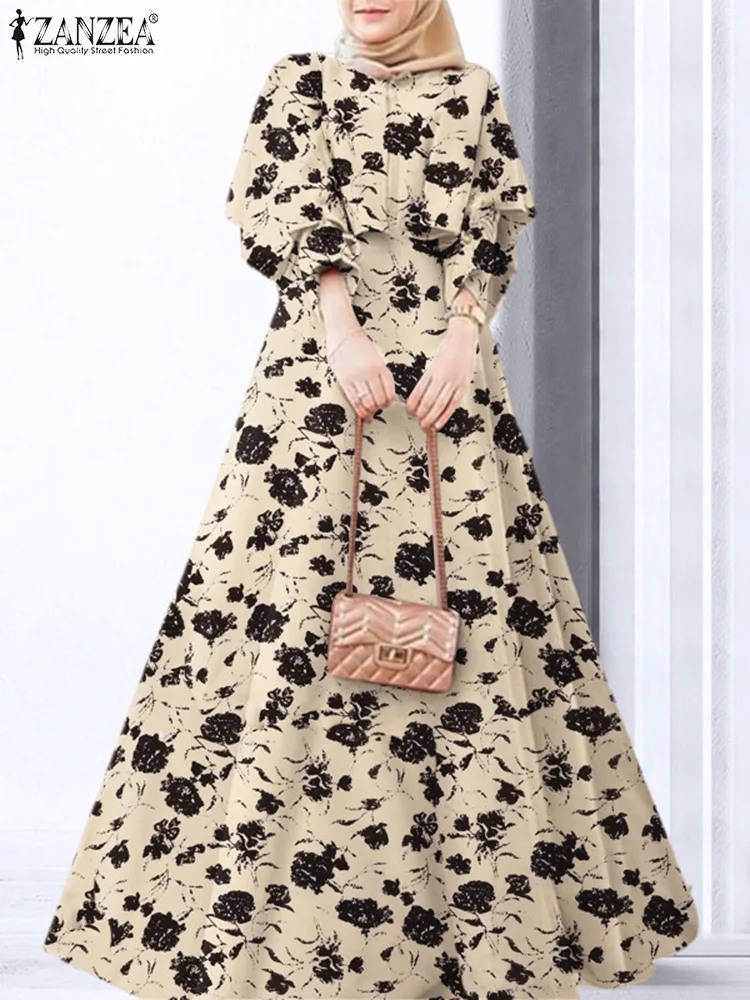 ZANZEA 2023 Muslim Dress Women Bohemian Floral Printed Long Sundress Casual Long Sleeve Eid Mubarek Ramadan Turkey Vestidos Robe
ZANZEA 2023 Muslim Dress Women Bohemian Floral Printed Long Sundress Casual Long Sleeve Eid Mubarek Ramadan Turkey Vestidos Robe