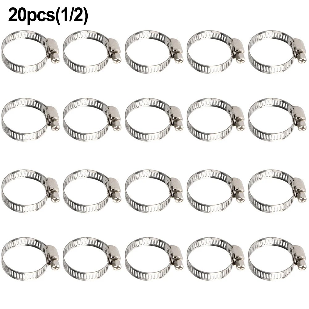 Clamp Hose Clips Fixing Card For Water Pipe Fuel Hose Garden Parts Plumbing 10-29mm 20pcs Connector Accessories
Clamp Hose Clips Fixing Card For Water Pipe Fuel Hose Garden Parts Plumbing 10-29mm 20pcs Connector Accessories