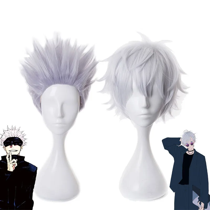 Gojo Satoru Cosplay Wigs Anime Jujutsu Kaisen Gojo Short Heat Resistant Synthetic Hair With Wig Cap Party Cosplay Wig
Gojo Satoru Cosplay Wigs Anime Jujutsu Kaisen Gojo Short Heat Resistant Synthetic Hair With Wig Cap Party Cosplay Wig