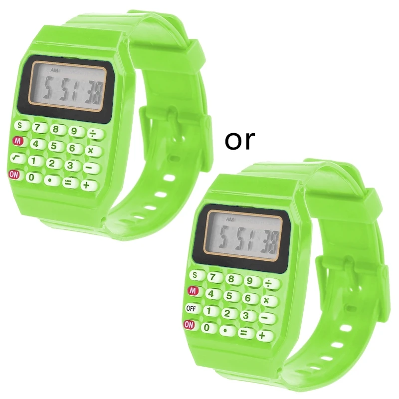 Fad Children Silicone Date Multi-Purpose Kids Electronic Calculator Wrist Watch
Fad Children Silicone Date Multi-Purpose Kids Electronic Calculator Wrist Watch