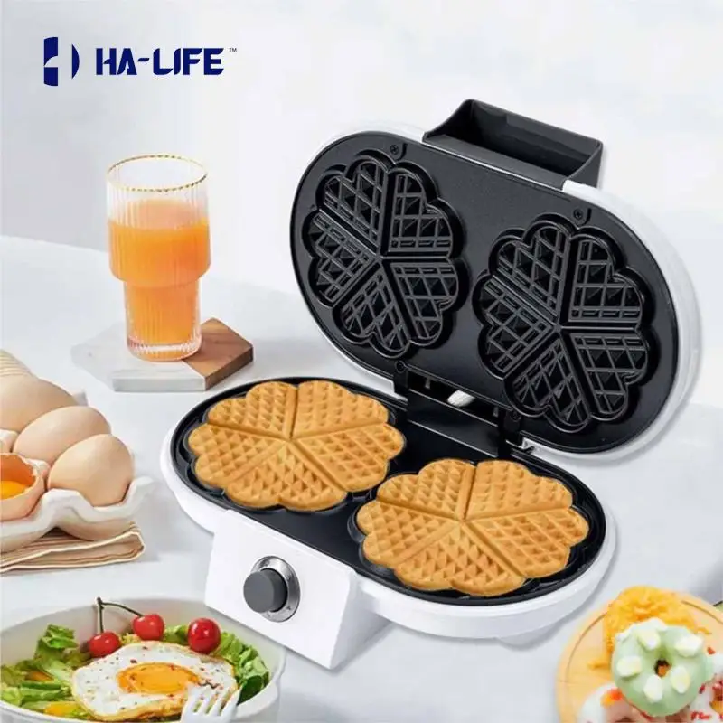Mini Electric Waffles Maker Heart Shaped Eggette Machine Non-Stick Bakeware Multifunction Breakfast Egg Crepe Baking Cake Oven
Mini Electric Waffles Maker Heart Shaped Eggette Machine Non-Stick Bakeware Multifunction Breakfast Egg Crepe Baking Cake Oven