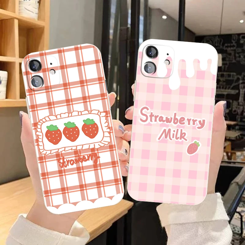 Чехол для телефона в клетку с изображением клубники для iPhone 13 11 Pro Max 12 Mini X XR XS 6 7 8 Plus SE 2020, мультяшный противоударный мягкий силиконовый чехол ...
Чехол для телефона в клетку с изображением клубники для iPhone 13 11 Pro Max 12 Mini X XR XS 6 7 8 Plus SE 2020, мультяшный противоударный мягкий силиконовый чехол ...