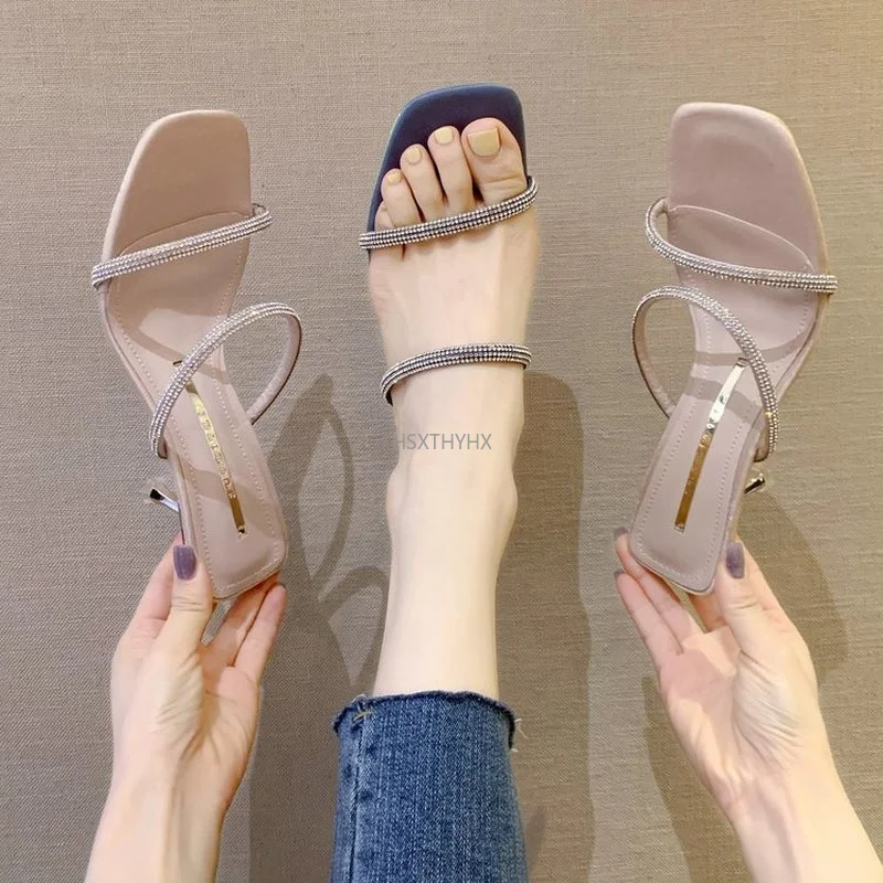 New High Heels With Rhinestones Slipper Women Summer Party Shoes Woman Stilettos Fashion Elegant Women's Slippers Sandals
New High Heels With Rhinestones Slipper Women Summer Party Shoes Woman Stilettos Fashion Elegant Women's Slippers Sandals
