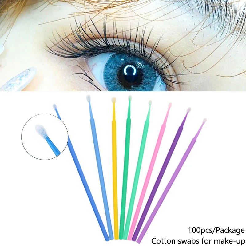 100 PCS Disposable Cotton Swab Eyelash Extension Tools Mascara Applicator Brush lashes extension makeup applicator remove tool
100 PCS Disposable Cotton Swab Eyelash Extension Tools Mascara Applicator Brush lashes extension makeup applicator remove tool
